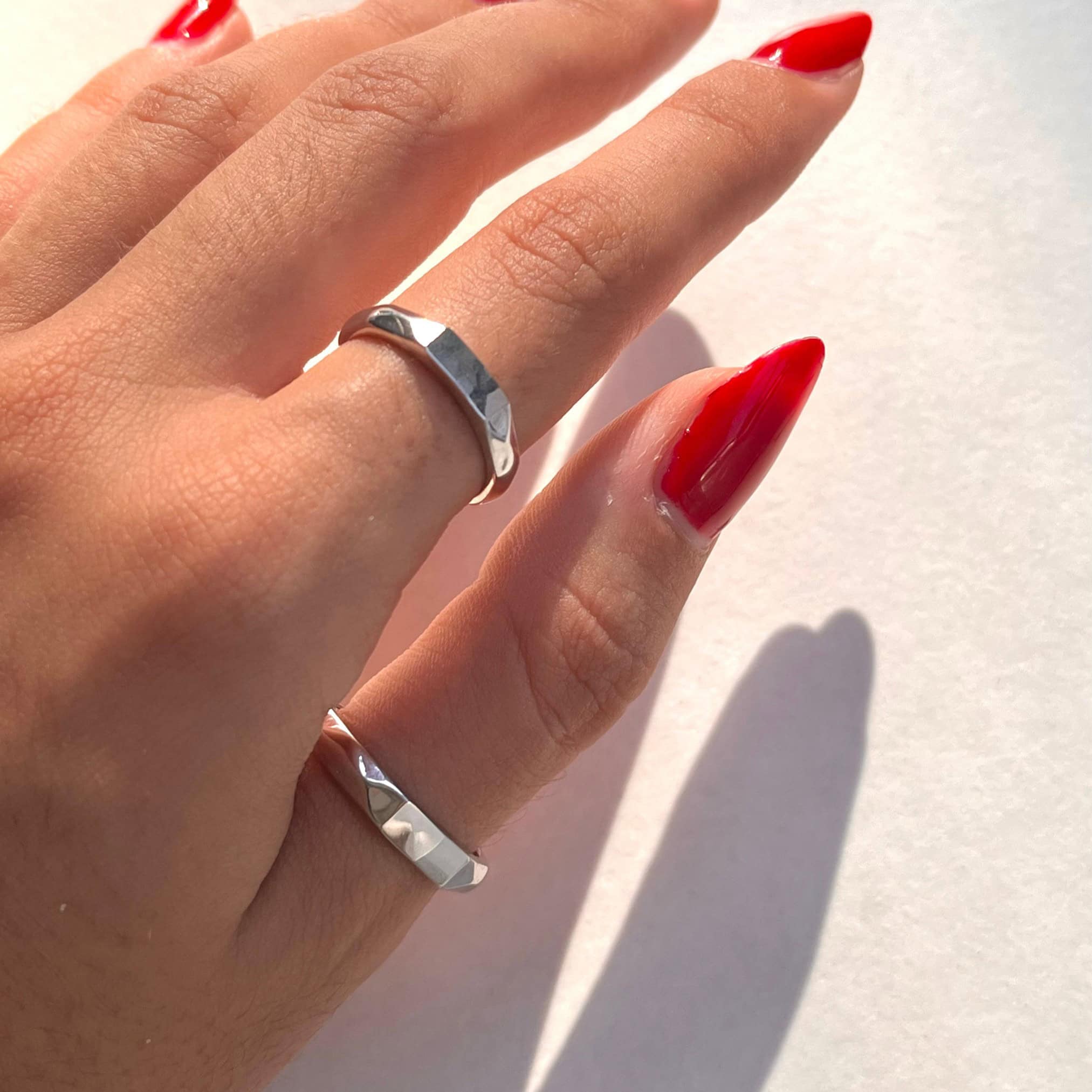 luxury 925 Sterling Silver “I Love You” Couple Ring – Promise & Engagement Ring Set Of 2